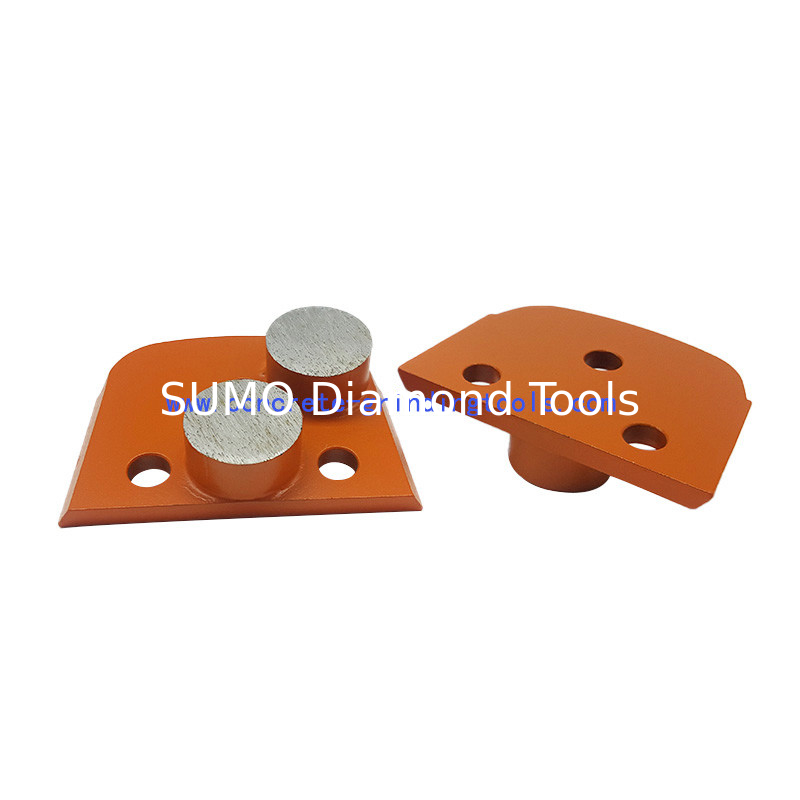25*12mm Diamond Tooling Double Button Seg For ASL Concrete Grinders