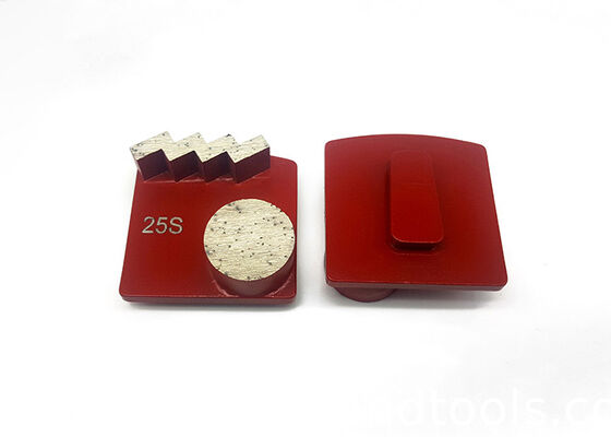 Square Husqvarna Grinding Diamonds With 12mm Height Zigzag Segments